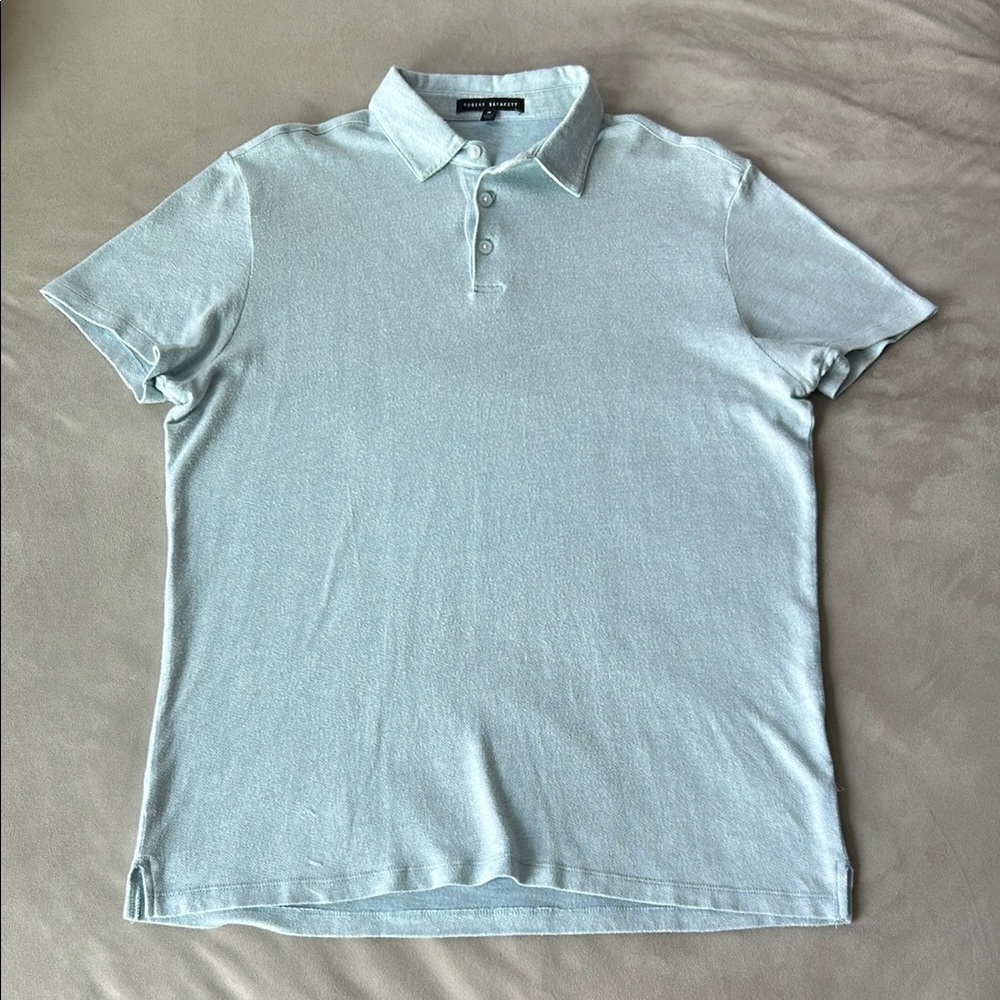 Robert Barakett Soft Blue Polo Shirt (Medium) - Picture 2 of 4